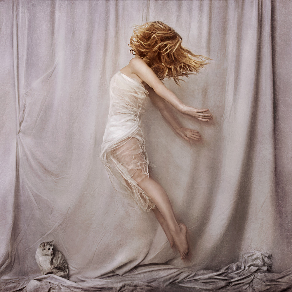 New contemporary artwork morphing human body with organic form using photomontage and photo-manipulation techniques created by surrealist artist Natalie Field