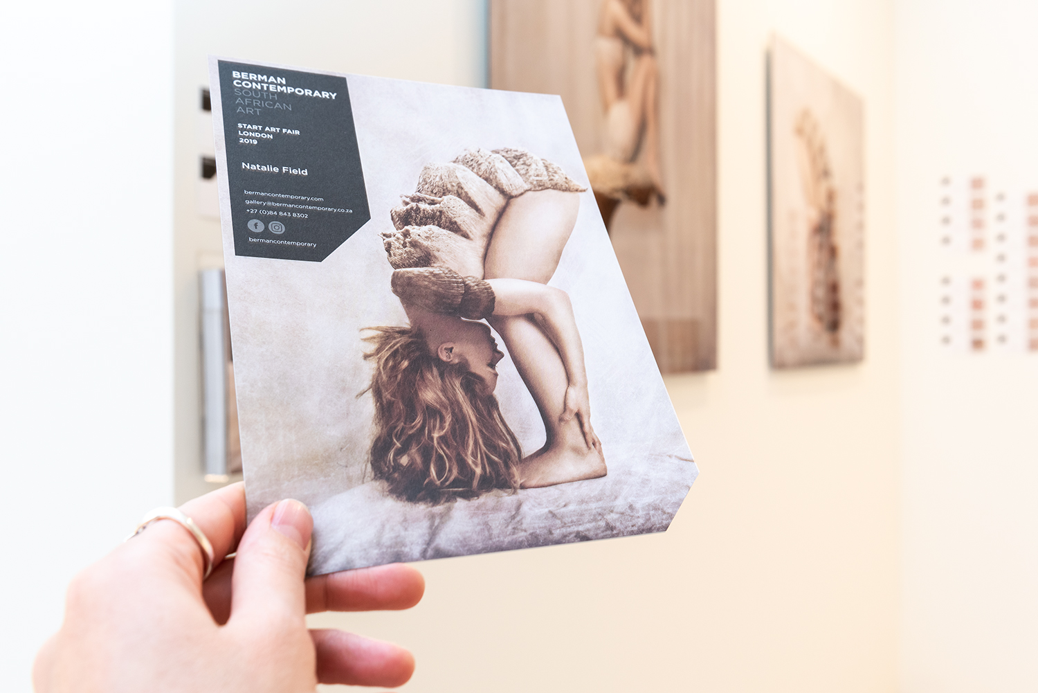 Photomontage artwork by new contemporary artist Natalie Field on exhibition at the Start Art Fair at the Saatchi Gallery in London